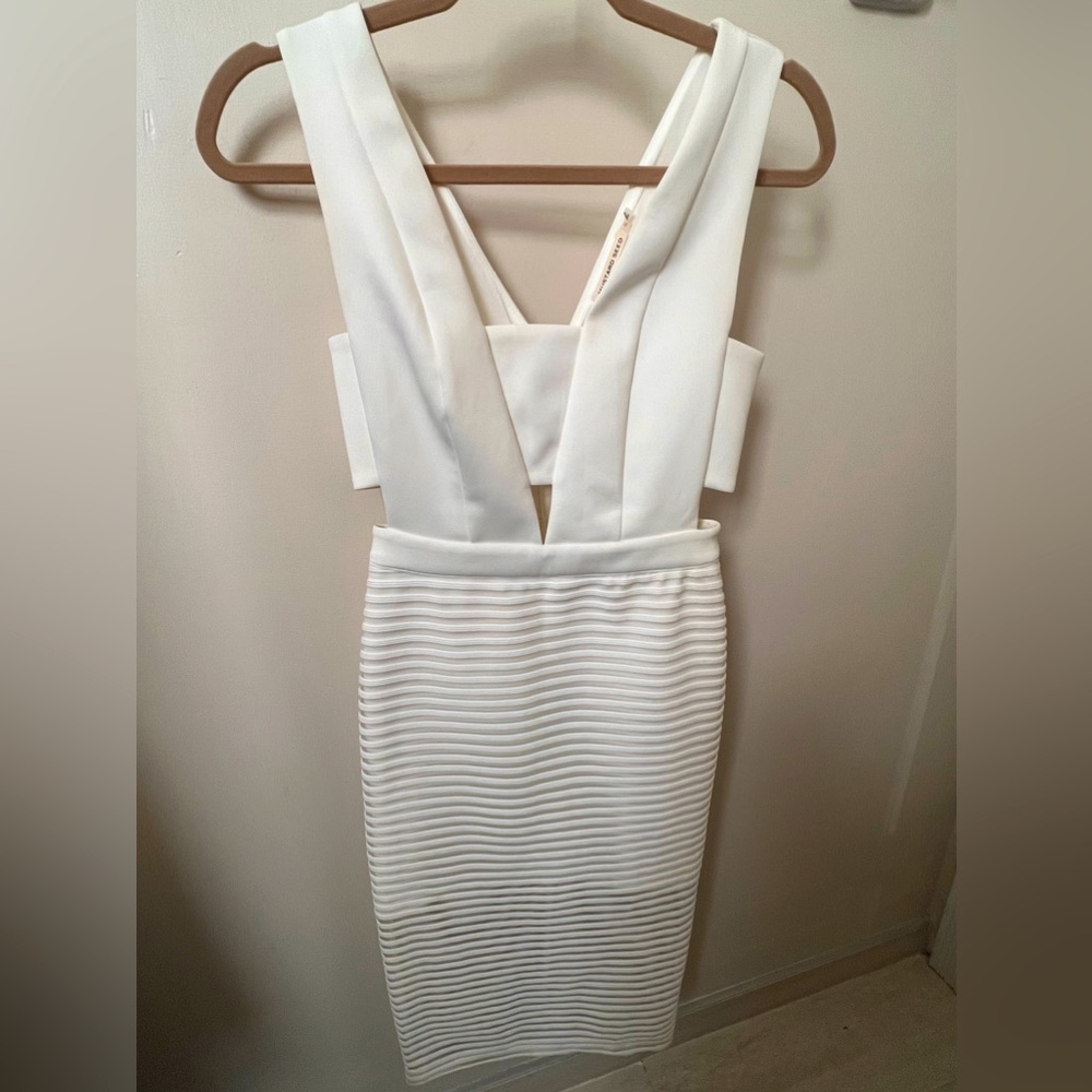 White cocktail dress